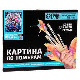 Картина по номерам на холсте с подрамником «Сакура», 40×50 см