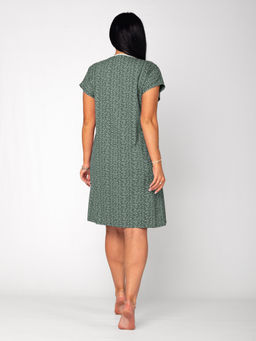 Ночная сорочка женская кулирка "СОНЯ" ЗЕЛЕНЬ