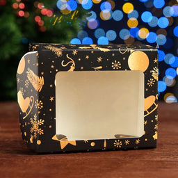 Цена за 20 шт. Коробка складная Розовое золото, розовая, 10 х 8 х 3,5 см