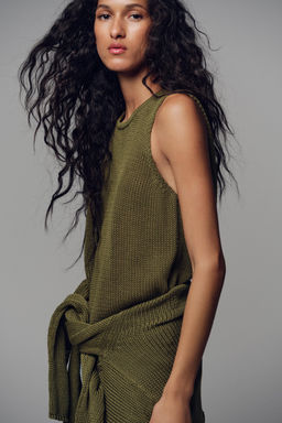 100% COTTON KNIT TOP - Zara фото 4