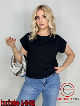 Футболка женская однотонная