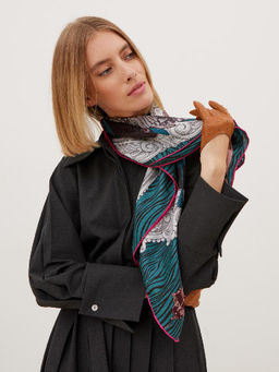 Платок жен. шелк 90х90 B06-8262-14 - Eleganzza фото 6