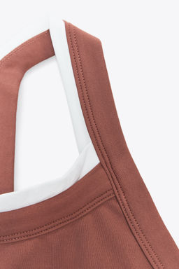 DOUBLE LAYER SPORTY TOP - Zara фото 8