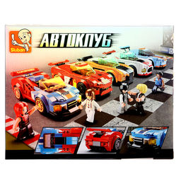 Конструктор гоночная машина Sluban Автоклуб, 164 детали, 6+