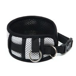 Ошейник дышащий для собак средних и крупных пород, размер М, 34-50 х 6 см, серый - Пижон фото 7