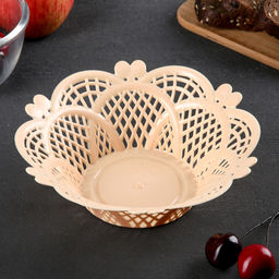 Жасмин Сухарница (фруктовница) пластмассовая д18см, h7см, полипропилен, т.м. NECO (Россия) - Домашняя мода фото 5