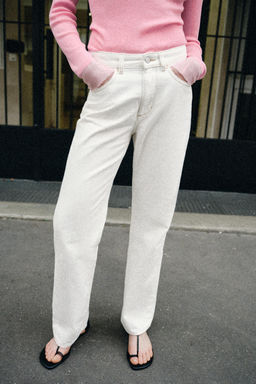 JEANS Z.03 STRAIGHT HIGH-WAIST LONG LENGTH - Zara фото 7