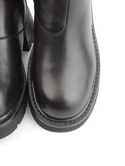 04-M3-L860 BLACK Ботинки зимние женские (натуральная кожа, натуральный мех)