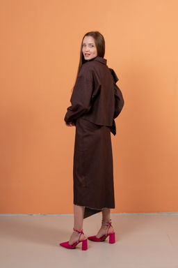 Рубашка джинс DENIM018/02/Кофе