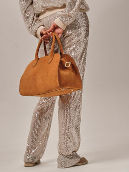 Сумка замшевая Deboro 31092 желтый янтарь