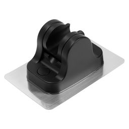 Держатель для душевой лейки ZEIN Z104, регулируемый, самоклеющейся, черный