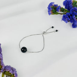 Браслет регулируемый с черным Турмалином (Шерл) от 16 см