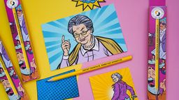 "ВКФ" "Карандаш со смешными фразами" SUV-030 Карандаш графитный заточенный ТМ (HB) 16 шт. хватит париться, живи как нравится!