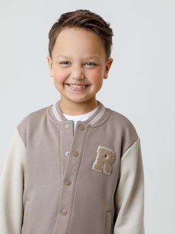 КР 302678/коричневый к624 жакет (бомбер) для мал