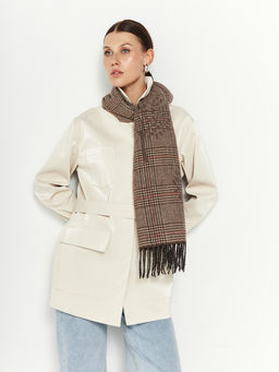 в составе ШЕРСТЬ и КАШЕМИР Большой, мягкий, теплый  двусторонний палантин. - Tantino фото 7