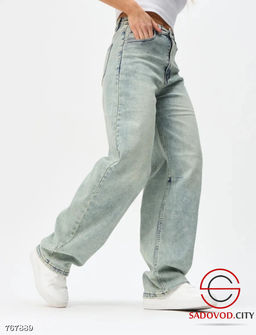 Джинсы багги стрейч женские - Bruno фото 4