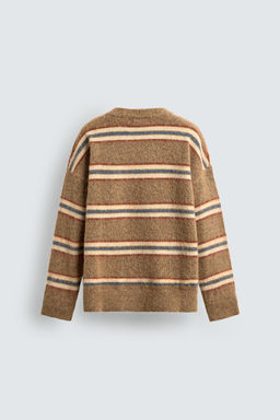 BRUSHED JACQUARD STRIPED JUMPER - Zara фото 2