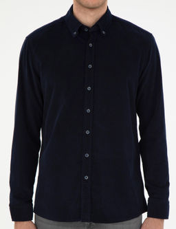Lacivert Regular Fit Uzun Kollu G_mlek - Pierre cardin фото 6