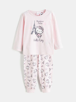 Hello Kitty Bask?l? K?z ?ocuk Pijama Tak?m?