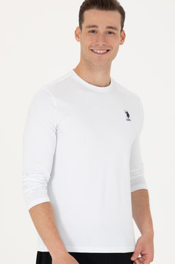 U. S. Polo Assn / Мужской белый базовый свитшот - U.s. polo assn фото 18