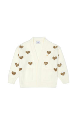 Кремовый трикотажный кардиган для девочки Неожиданная скидка в корзине - U.s. polo assn фото 3