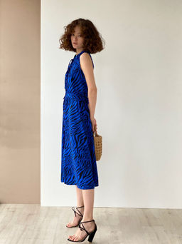 Платье, как из к/ф Красотка, синее с принтом - Martichelli фото 27