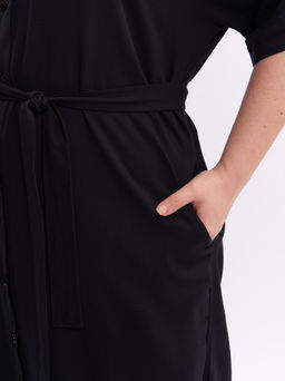 Платье-рубашка PP46048BLK01