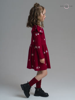 Платье Фея лютики бордо - Sovalina фото 16