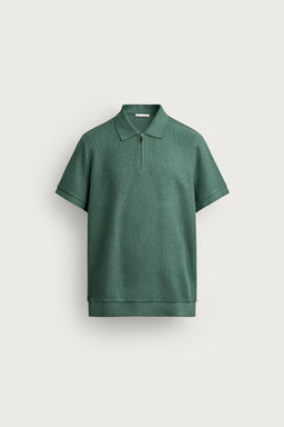 POLO REGULAR FIT CREMALLERA / Verde - Zara фото 6