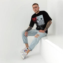 Футболка KAFTAN «ISET», черный, р. 46