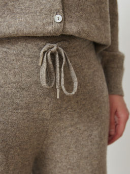 Брюки из пуха яка 05128 серые