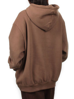 2620 BROWN Толстовка женская (85% хлопок, 10% полиэстер, 5% спандекс) - Fashion фото 6