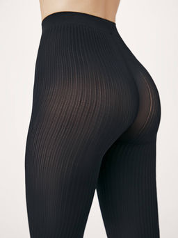 CONTE Матовые леггинсы в рубчик CASUAL nero - Conte elegant фото 5