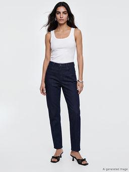 Straight Fit Kad?n Jean Pantolon