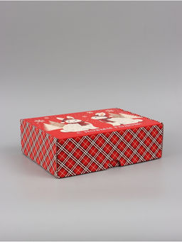 Коробка подарочная, самосборная «Новогодний подарок»,30.7×22×9.5 см
