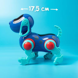 Робот-собака IQ DOG, световые и звуковые эффекты, русские песенки, работает от батареек, цвет синий - IQ BOT фото 5