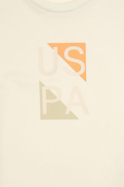 Erkek _ocuk Krem Comfort Bisiklet Yaka Ti__rt Sepette S_rpriz _ndirim - U.s. polo assn фото 4