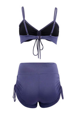 TRENDYOLMILLA Siyah Bralette Sortlu Buzgu Detayl? Yuksek Bel Sortlu Bikini Tak?m? TBESS25BT00088 фото 17
