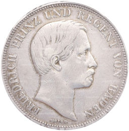 1 гульден 1856 года Баден