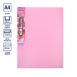 Expert Complete Trend ICEberries Папка с вкладышами 20 л. A4 600 мкм 20 мм лён 1 шт. клубника EC211520073