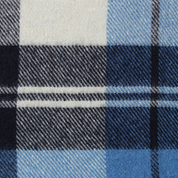 Плед Осло, 140х200 см, белый/серо-голубой/тёмно-синий, новозеландская шерсть - Влади фото 2