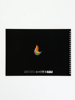 Альбом для рисования на гребне, 40 листов "Цветные мелки"