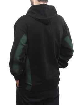 2649 BLACK/GREEN Толстовка мужская (75% хлопок, 20% полиэстер, 5% спандекс) - Fashion фото 5