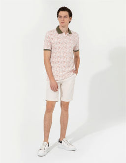 Ekru Slim Fit Bermuda _ort - Pierre cardin фото 3