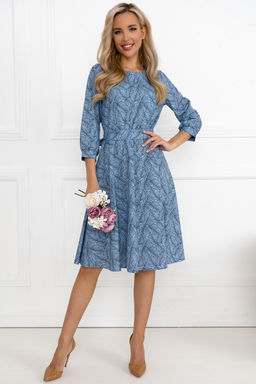 Платье Open Style 5857 голубой