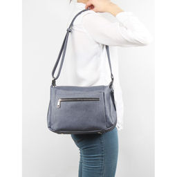 Сумка женская искусственная кожа (ПВХ) ADEL-279. 1отдел+плеч/рем. синий джинс 258880 - Adelia фото 5