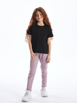 Beli Lastikli Basic K?z ?ocuk Uzun Tayt