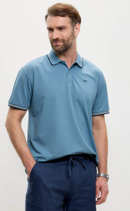 Поло муж. F511-07-065 l.blue - Fine joyce фото 3