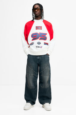 Sudadera con motivos estampados Oversized Fit - H&m фото 6