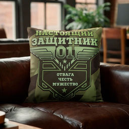 Подушка декоративная Этель. Настоящий защитник, 40?40 см, велюр